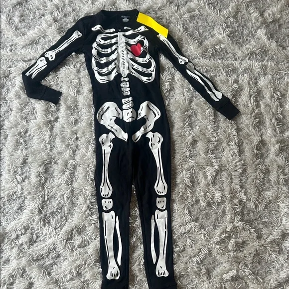 Old Navy Black Skeleton Kids Pajama Set - Picture 1 of 3